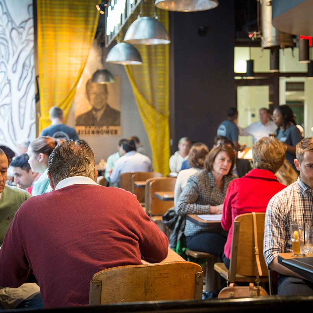 Dime Store Detroit Brunch Restaurant Interior at Lunchtime